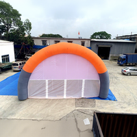 Tente tunnel gonflable multi-courbes imperméable personnalisée pour promotion de marque et salons professionnels