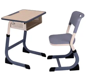 adjustable classroom ergonomic white black eco-friendly pp plastic adult school furniture usa table desk and chairs combo