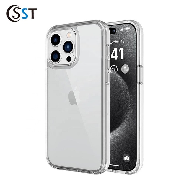 Sym Clear Sports Design Hard PC Shockproof Transparent Back Mobile Phone Case for 13 Pro Max