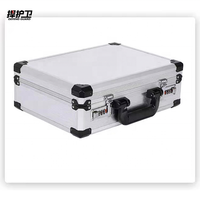 Valise de transport en aluminium sur mesure - Boîte de transport robuste à coque rigide avec protection en mousse EVA, serrure en métal
