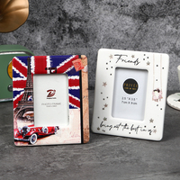 Cadre photo en céramique avec logo personnalisé, impression UV, écologique, étanche, fixation murale magnétique, design de Noël multi-pièces