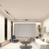 Projecteurs sur rail magnétiques LED 48V 26mm à contrôle intelligent Tuya DALI, dimmables, Ra90 CRI, angle de faisceau 24/36, blanc chaud, pour chambre minimaliste