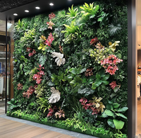 Panneaux de fleurs artificielles en buis vert, taille libre, personnalisés en usine, pour mur végétal