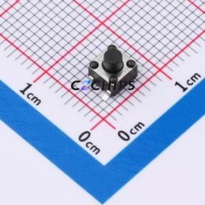 TS010-TBW1FH4.5 Tactile Switch SMD-4P,4.5x4.5mm Switch Single Pole Single Throw Round Button 2.5N Vertical Mount - Product Image 1