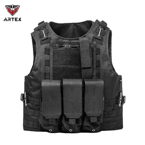 Gilet tactique réglable ARTEX respirant avec porte-plaques Molle pour l'extérieur, les jeux CS et l'entraînement - Product Image 1