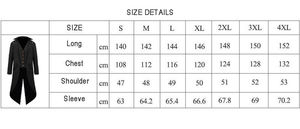 Mens Gothic Jacket Steampunk Tailcoat Long <strong>Coat</strong> Halloween Medieval Costume Frock - Product Image 6