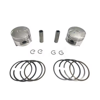 CQJB Minsk Moto 64.25mm Steed400/BROS400/VRX400 Cylindre Piston Ring Kit pour Honda