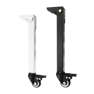 Pieds de table pliants avec roulettes, en acier au carbone noir et blanc, universels pour petite table basse, pieds de support pour bureau d'ordinateur - Product Image 1