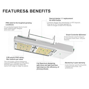 Reflector <span class=keywords><strong>de</strong></span> recambio hidropónico para invernadero <span class=keywords><strong>de</strong></span> granja, atenuador <span class=keywords><strong>de</strong></span> cadena <span class=keywords><strong>de</strong></span> margaritas, hps, luz led <span class=keywords><strong>de</strong></span> cultivo comercial, 220 w, 1000 v - Product Image 5