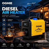 Chauffage d'air diesel tout-en-un classique 8KW 12V/24V/110V/240V avec écran LCD, nouveau modèle OGM-4 avec garantie d'un an pour camping-car/voiture de camping/camion