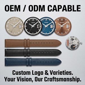 Montre Classique pour Homme avec Lunette Lisse AR6016, Montres en <span class=keywords><strong>Cuir</strong></span> pour Hommes, Design Étanche, Conçues pour un Usage Quotidien - Product Image 4