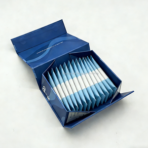 Caja de Embalaje de Cartón Plegable Personalizada Reciclable, Caja de Regalo Magnética para Suplementos en Polvo para la Salud en Sachets - Product Image 3