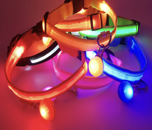 ปลอกคอสุนัขแบบ LED ชาร์จไฟได้ ปรับขนาดได้ สะท้อนแสง สำหรับเดินกลางคืน ปลอดภัยสำหรับสัตว์เลี้ยง - Product Image 3