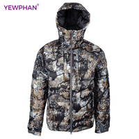 Veste en duvet hybride de chasse d'hiver pour hommes, meilleure vente de manteau en duvet imprimé chasseur, camouflage, camouflage
