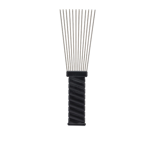 Wanmei Peine de Dientes Anchos de Metal para Salón, Peine Afro Americano para Cabello Rizado, Peine de Acero con Agujas Estilo Afro - Product Image 4