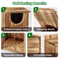 Nichoir en bois artisanal moderne pour cour/ferme, créatif pour diverses houpaques et autres oiseaux