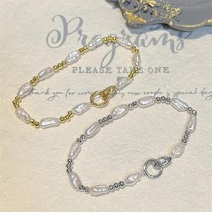 Pulsera de Plata de Ley con Perlas de Agua Dulce Estilo Barroco Zhizhen, de Alta Gama, Lujosa, Exquisita, Pequeña y con un Estilo Inigualable - Product Image 4