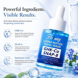 Sérum facial anti-âge GHK-Cu Blue Copper Peptide <span class=keywords><strong>Matrixyl</strong></span> SNAP-8, stimulant le collagène, pour les rides, OEM ODM, marque privée - Product Image 6