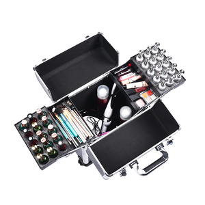Chariot de maquillage multifonction Boîte à cosmétiques pour salon de coiffure et nail artist Train Case Hairdressing Organizer Box - Product Image 2