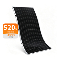 Panneaux solaires flexibles 520W, panneau photovoltaïque mono de haute qualité, flexible pour camping-car, camping, piscine, surface de bâtiment