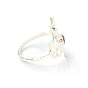 Bague en agate rubis, argent sterling 925, bague en pierres précieuses, bague en agate rubis réglable, collection artisanale, bagues fines, bijoux en argent, prix de gros - Product Image 5