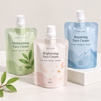 Pochette souple à bec verseur personnalisée avec logo OEM, 30 ml-5 L, étanche, en plastique souple, pour crème cosmétique et soins de la peau
