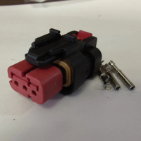 Kit de Conectores Automotrices de Plástico Deutsch DJ7037C-1.5-21 con Terminales de Soldadura