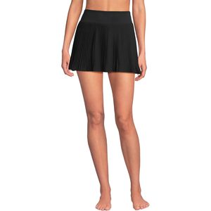 Women's High Waisted Pleated <b>Swim</b> <b>Skort</b> UPF50+ Quick Dry Polyester Competitive Swimwear - Product Image 1