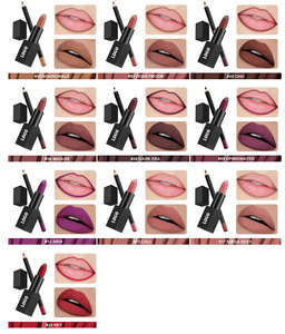 Juego de Lápiz Labial Mate y Delineador de Labios Personalizado OEM en Oferta, Acabado Aterciopelado, Larga Duración, No se Transfiere, Altamente Pigmentado, Marca Privada - Product Image 5