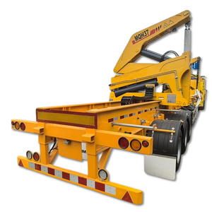 مقطورة رافعة جانبية بسعر المصنع 3 محاور محمل ذاتي هيدروليكي قابل للتمديد 40 قدم مقطورة - Product Image 6