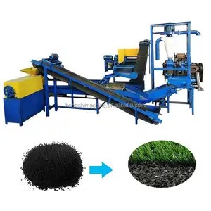 Waste Tyre Recycling Plant / Rubber Powder Making Machine Of Used Tire Recycling