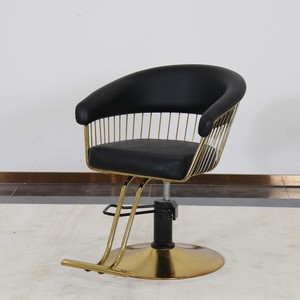 Poltrona da Barbiere Nera per Salone di Bellezza, Sedia Sollevabile per Acconciature <span class=keywords><strong>Femminili</strong></span> - Product Image 1