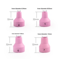 Accessoires pour torche de soudage à l'arc à l'argon WP-12, tête de torche longue/courte refroidie par eau, guide de flux, porte-aiguille en tungstène, buse en céramique