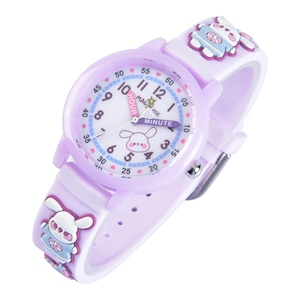 高品質漫画キッズ高級3BAR耐水プラスチック製腕時計バックル留め金クリスマスギフトクォーツ動きポインターダイヤル - Product Image 2