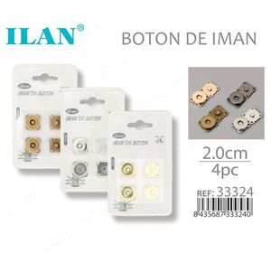 Bottoni Magnetici Ilan 2.0cm 4pz Colori Assortiti Per Abbigliamento - Product Image 1