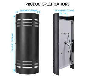 Luce della parete di forma rotonda Semi con interruttore esterno verso il basso parete luce crepuscolo fino all'<span class=keywords><strong>alba</strong></span> per Hotel Villa - Product Image 3
