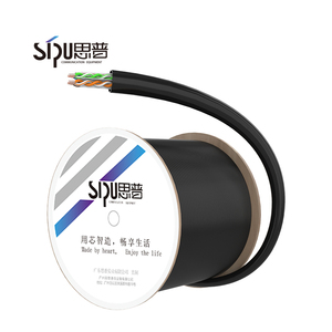 สายเคเบิลแลน SIPU กันน้ำ UTP FTP <span class=keywords><strong>SFTP</strong></span> แบบมีฉนวนป้องกัน Cat6 สำหรับใช้งานภายนอกอาคาร ความยาว 305 เมตร สายทองแดงแบบตีเกลียว CCA หุ้มด้วย PVC สำหรับเครือข่าย - Product Image 4