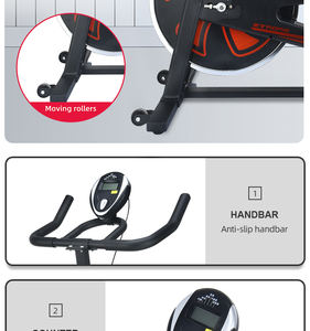 HACFIT fábrica logotipo personalizado gimnasio ejercicio Spin bicicleta cuerpo inteligente Fitness resistencia magnética <span class=keywords><strong>Spinning</strong></span> bicicleta con pantalla <span class=keywords><strong>Bluetooth</strong></span> - Product Image 6