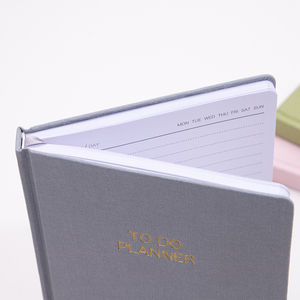 Tùy chỉnh Linen Bìa Nhật ký A5 máy tính xách tay da Tạp Chí bìa cứng kế hoạch - Product Image 4