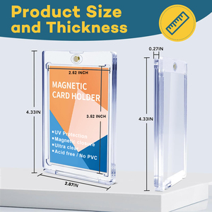 Một cảm ứng siêu 35pt chủ thẻ từ UV thẻ bảo vệ cho giao dịch thẻ Top loader thuận tiện văn phòng & Trường Học cung cấp - Product Image 4