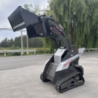Chargeuse articulée compacte sur chenilles Cartiwell Mini pour chantier de construction