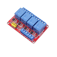 Module de relais 1/2/4/8 voies 5V12V24V avec support d'isolation optocoupleur pour carte d'extension à déclenchement plat haute et basse tension