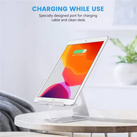 Support de tablette ergonomique en alliage d'aluminium, meilleur rapport qualité-prix, rotation à 225°, anti-renversement, support universel pour iPad Pro et tous les appareils intelligents