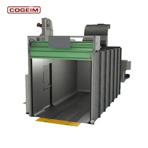 Cabina de sala de chorro de arena para equipos de contenedores industriales sin polvo de gran oferta con sistema de reciclaje