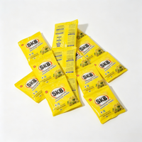 Lessive en poudre OEM en gros, parfum floral citron, détachant de haute qualité, sachet de 30g-100g, format voyage