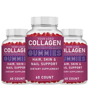 Gummies au Collagène pour une Peau, des Cheveux et des Ongles Éclatants, Saveur Baies Sucrées, Complément Anti-Âge et Hydratant, Végétalien - Product Image 2