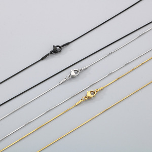 Collar <span class=keywords><strong>de</strong></span> cadena <span class=keywords><strong>de</strong></span> <span class=keywords><strong>serpiente</strong></span> <span class=keywords><strong>de</strong></span> acero inoxidable con baño <span class=keywords><strong>de</strong></span> oro <span class=keywords><strong>de</strong></span> 18K al vacío, diseño exclusivo, estilo hip hop, para mujer, que no se desvanece - Product Image 2