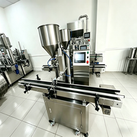 Machine de remplissage automatique à double tête servo-piston haute vitesse, remplisseuse à 2 pompes pour eau, huile, shampoing, miel, crème, pâte
