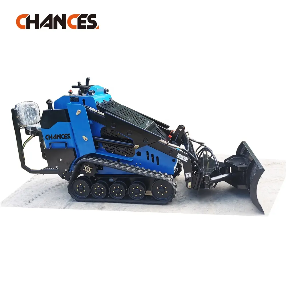 2024 Brand New Mini Skid Steer Loader with seat snow blade tiller four in one bucket auger hammer breaker trencher sweeper
