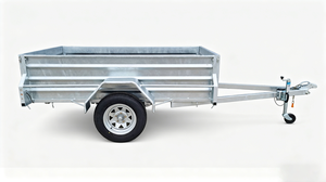 Remolque de Caja Galvanizado de 7x4 pies con Luces LED y <span class=keywords><strong>Rueda</strong></span> de Apoyo, <span class=keywords><strong>Carro</strong></span> Volquete para ATV de Bajo Consumo para Uso Agrícola - Product Image 3